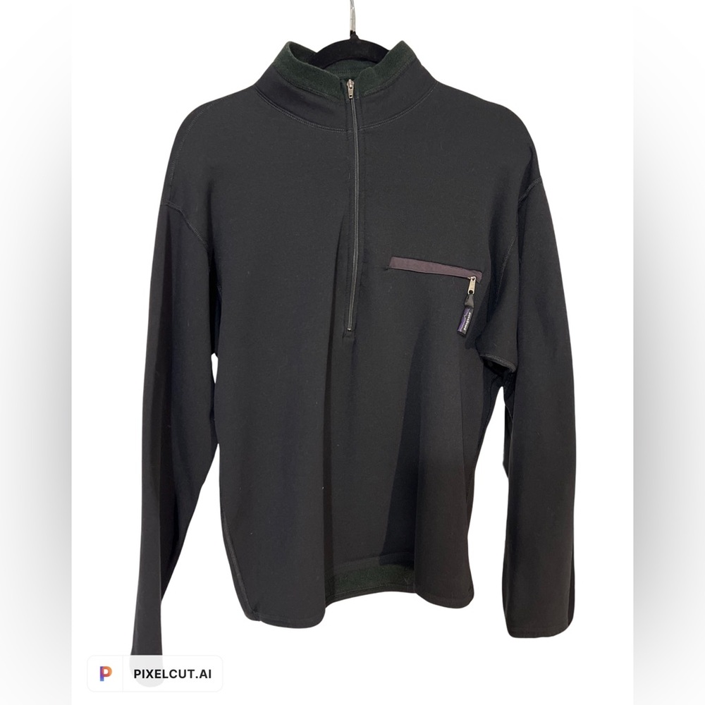 Patagonia Neoprene & Freece Quarter-zip Pullover - Size L - Black